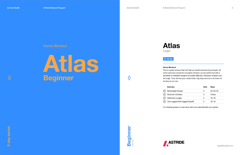 Astride Fitness Guide Atlas Beginner