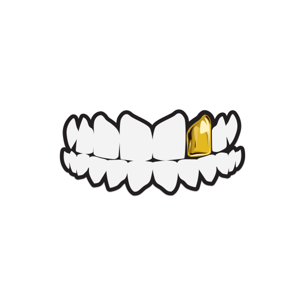 Gold Tooth Sticker